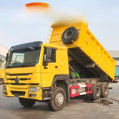 شراء 10 عجلات 371hp 6x4 مستعمل 25 طن Howo شاحنة القمامة مع طول خزان البضائع 5.3-6.2M online manufacture