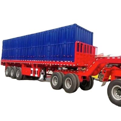 شراء 3 محاور 40 قدم قاطرة منخفضة السرير مقطورة نصف سرير مسطحة للبيع في تنزانيا وكينيا online manufacture