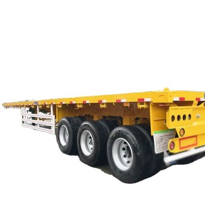 شراء 3 4 5 محور 40 قدم نصف مقطورة مسطحة 60 قدم سعة حمولة عالية 13T-16T للمكسيك online manufacture