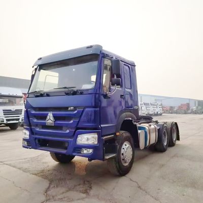 سعر جيد سعر معقول HOWO مستعمل 6X4 375HP رأس شاحنة الجرار مع كابينة مريحة في أفريقيا الانترنت