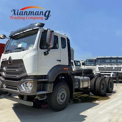سعر جيد شاحنة الصينية Howo NX 380 6x4 10 عجلات شاحنات الجرار 400 حصان قوة اليد اليسرى القيادة الرأسية الخدمة اللوجستية النقل الانترنت