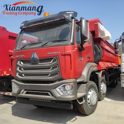 سعر جيد HOWO NX 380HP 8x4 12 عجلة شاحنة هبوط شاحنة ثقيلة مع نظام الكاميرا الخلفية الانترنت