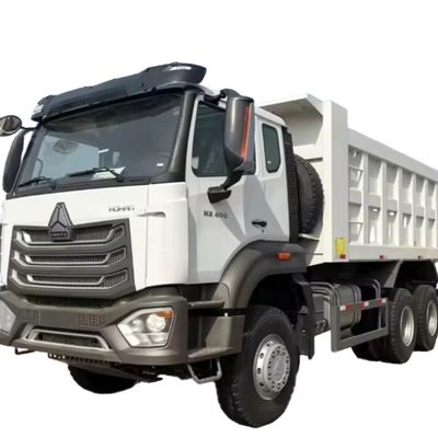 سعر جيد اليد الثانية سينوتروك هوهان 6x4 10 عجلات شاحنة قمامة U شكل Howo NX 380HP شاحنة التعدين الانترنت