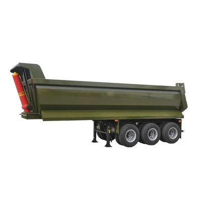 سعر جيد 3 محور 40 طن شاحنات الحبوب Hardox المقطورة الخلفية المخصصة مع محور BPW / FUWA / LUCKIN الانترنت