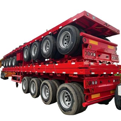 سعر جيد 4 محاور 3 محاور 20ft 40ft حاويات مسطحة شاسية نصف مقطورة مع أقفال الحاويات للبيع الانترنت