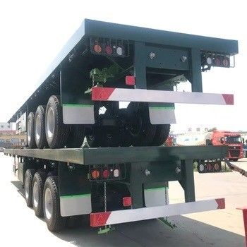 سعر جيد قابلة للتخصيص 2 3 4 المحاور 30 طن 40 طن 50 طن حاوية الشحن نصف مقطورة مسطحة مع شاحنة جرار الانترنت