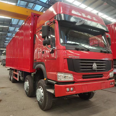 سعر جيد شاحنة شحن HOWO 8X4 LHD 371 حصانًا مع إدارة قابلة للتخصيص وإعداد قوة الخيل الإطارات 12.00R20 المحرك WEICHAI الانترنت