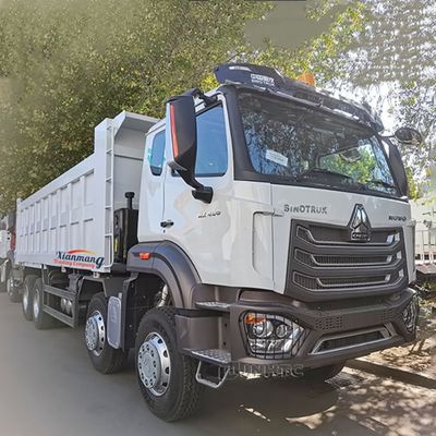سعر جيد كيف NX اليد اليمنى أو اليسرى القيادة 320-400HP اليد الثانية TIPPER شاحنة 12 عجلة 8X4 تعدين شاحنة القمامة خزان الوقود 400L الانترنت