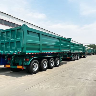 سعر جيد 40ft 2/3/4/5/6 محور 40 طن 60 طن 70 طن المقطورة الخلفية شاحنة تيبر قمامة نصف المقطورات الانترنت