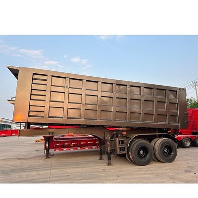سعر جيد 2 محور 12R20 القمامة نصف مقطورة مع حجم مربع الحجم الداخلي 9200x2200x1200mm الانترنت